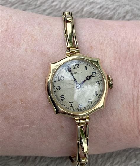 vintage ladies rolex 9ct gold watch|vintage ladies rolex watches 1920s.